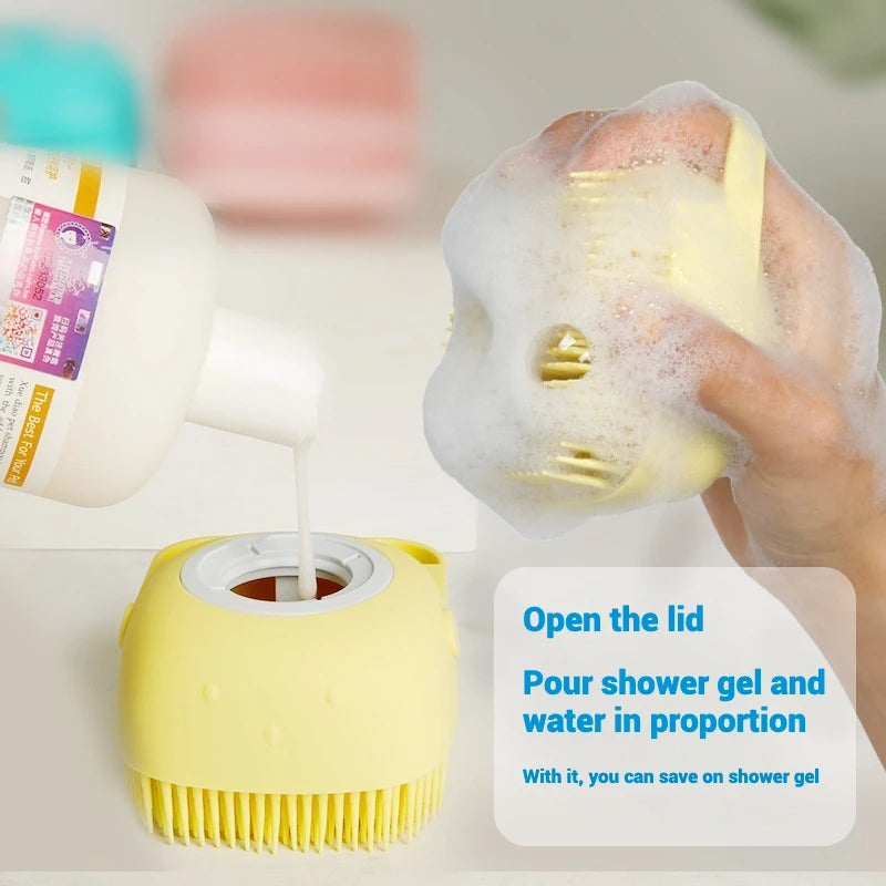 Pet Silicone Bath Brush