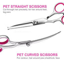Dog Grooming Scissors Kit, Professional Scissors for Grooming with Safety Round Tips, Grooming Shears for Dogs Cat Pet At Home