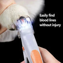 LED Pet Nail Clippers With Light Cat Dog Cleaning Scissors