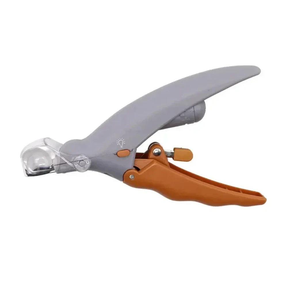 LED Pet Nail Clippers With Light Cat Dog Cleaning Scissors