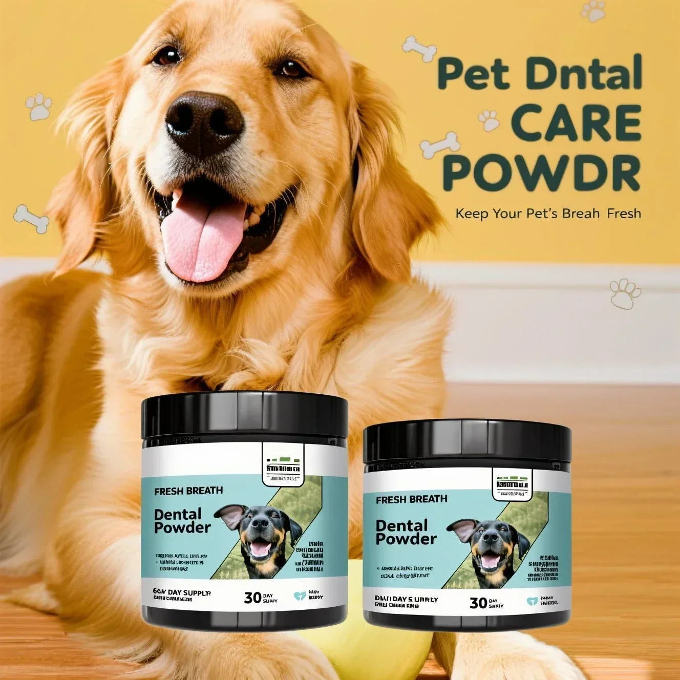 Pet Dental Powder for Dogs & Cats